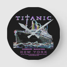 Titanic Neon Clock
