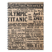 Titanic Newspaper Ad Notitieboek (Voorkant)
