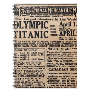 Titanic Newspaper Ad Notitieboek