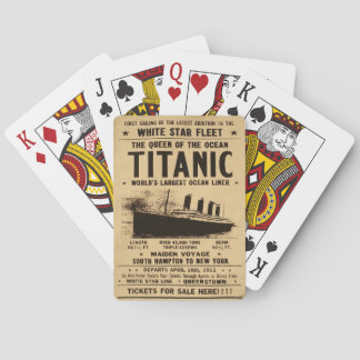 Titanic Newspaper Pokerkaarten