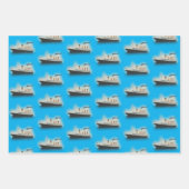 Titanic  Ocean Blue White Star Ship Inpakpapier Vel (Voorkant 2)