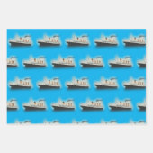 Titanic  Ocean Blue White Star Ship Inpakpapier Vel (Voorkant)