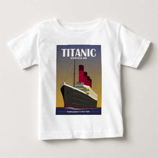 Titanic Ocean Liner Art Deco Print (Voorkant)