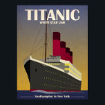 Titanic Ocean Liner Art Deco Print<br><div class="desc">Titanic Ocean Liner Cruise Ship Art Deco Print</div>