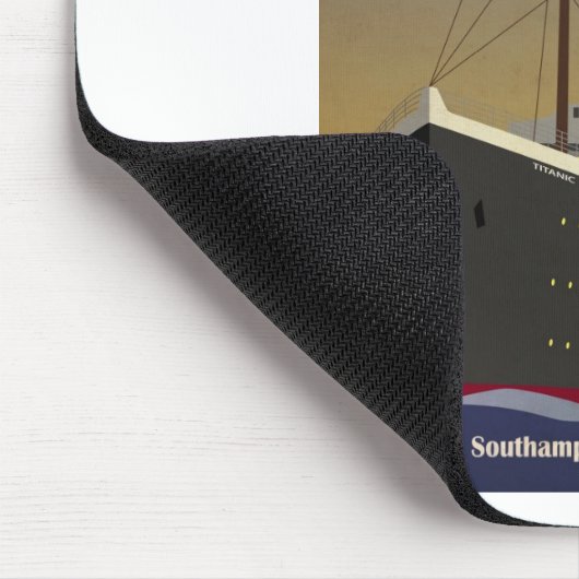 Titanic Ocean Liner Art Deco Print Muismat (Hoek)