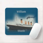  Titanic Ocean Liner Boy Zee Name Ship Muismat (Met muis)