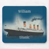  Titanic Ocean Liner Boy Zee Name Ship Muismat (Voorkant)