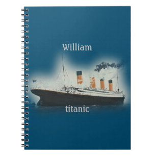 Titanic Ocean Liner Boy Zee Name Ship Notitieboek