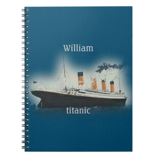  Titanic Ocean Liner Boy Zee Name Ship Notitieboek (Voorkant)