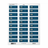 Titanic Ocean Ship Return-adres Etiket (Full Sheet)