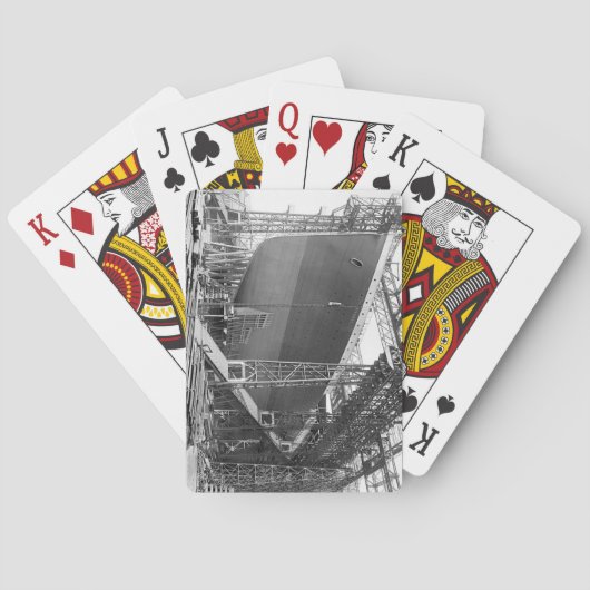 Titanic onder bouwkaarten pokerkaarten (Achterkant)