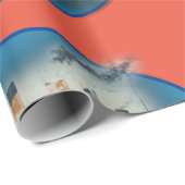 Titanic Oranje Birthday Ship Cadeaupapier (Rol Hoek)