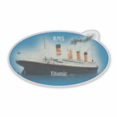 Titanic Oval Sticker (Voorkant)