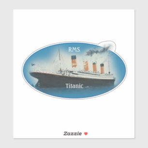 Titanic Oval Sticker