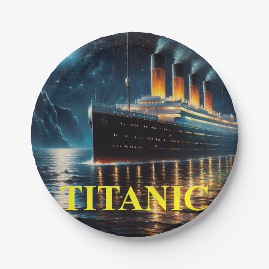Titanic paper plate papieren bordje (Voorkant)