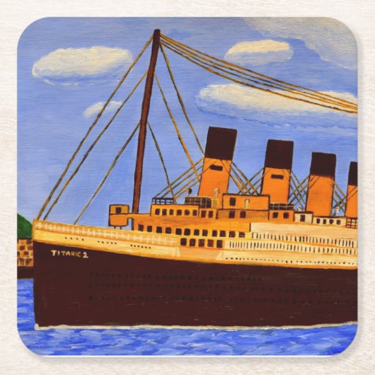 Titanic papier onderzetter (Voorkant)