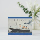 TITANIC Party Blue White Star Line Ship Briefkaart (Staand voorkant)