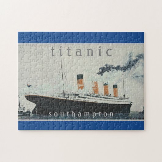 TITANIC Party Blue  White Star Line Ship Legpuzzel (Horizontaal)
