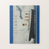 TITANIC Party Blue  White Star Line Ship Legpuzzel (Verticaal)
