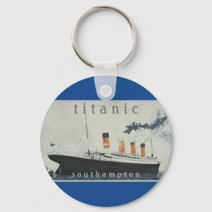 TITANIC Party Blue  White Star Line Ship Sleutelhanger