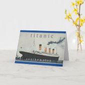 TITANIC Party  White Star Line Ship Kaart (Gele Bloem)