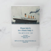 TITANIC Party  White Star Line Ship Kaart (Binnen)