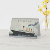 TITANIC Party  White Star Line Ship Kaart (Gele Bloem)