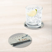 TITANIC Party  White Star Line Ship Ronde Kartonnen Onderzetter (Insitu)