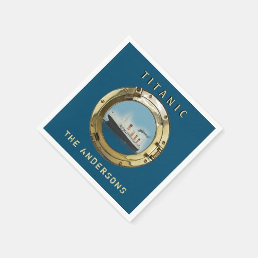  Titanic Personalized Dinner Party Servet (Hoek)