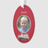  Titanic Photo Red Kerstannament Ornament (voorkant)