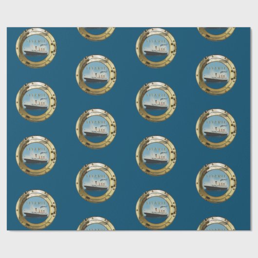  Titanic Porthole Cadeaupapier (Vlak)