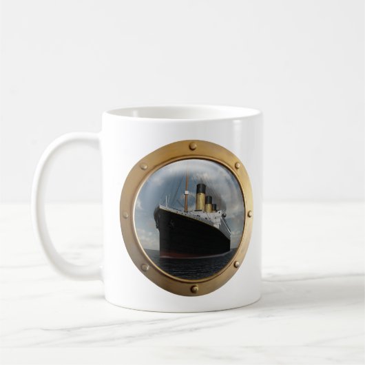 Titanic Porthole Mok (Links)