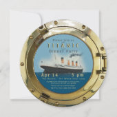Titanic Porthole Party Invitation Save The Date (Voorkant)