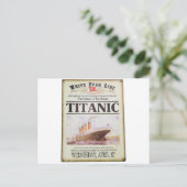 Titanic poster briefkaart (Staand voorkant)
