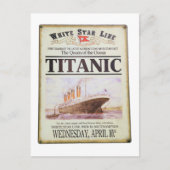 Titanic poster briefkaart (Voorkant)