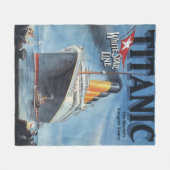 Titanic Poster Fleece Blanket (Voorkant (Horizontaal))