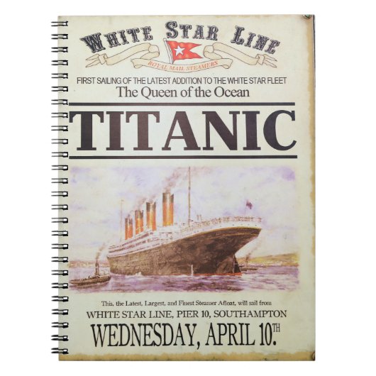 Titanic poster notitieboek (Voorkant)