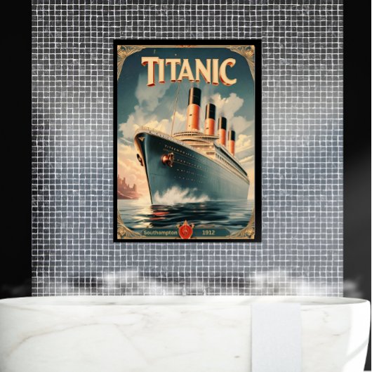 Titanic Poster -  Retro Wall Art Poster