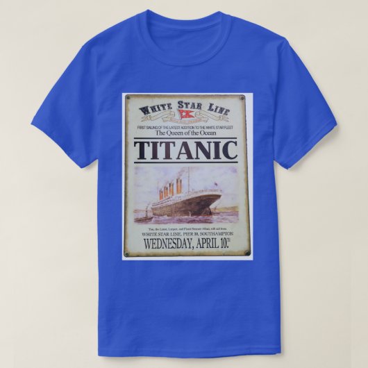 Titanic poster t-shirt (Design voorkant)