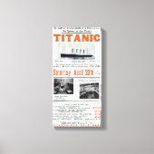 Titanic Queen of the Ocean - White Star Line Canvas Afdruk (Voorkant)