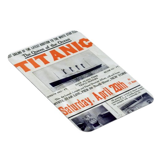 Titanic Queen of the Ocean - White Star Line Magneet (Rechterzijde)