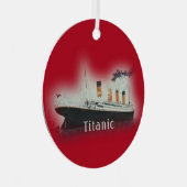 Titanic Red Kerstmis Metalen Ornament (Voorkant Rechts)