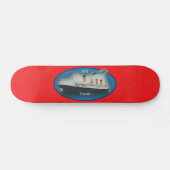Titanic Red Maritime White Star Line Ship Persoonlijk Skateboard (Horizontaal)