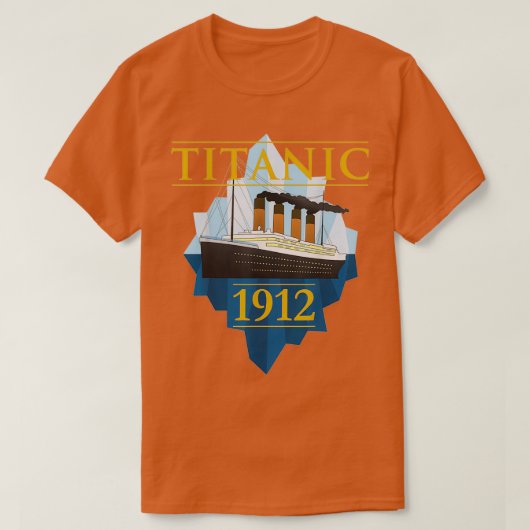 Titanic Sailing Ship CruisVessel 1912 T-shirt (Design voorkant)