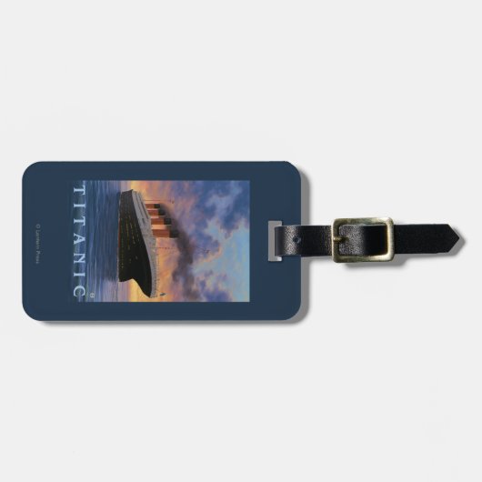 Titanic SceneWhite Star Line Bagagelabel (Voorkant horizontaal)