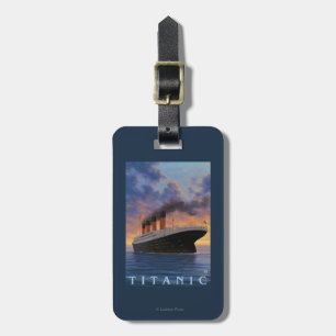 Titanic SceneWhite Star Line Bagagelabel