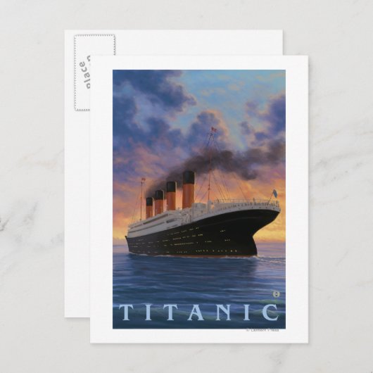 Titanic SceneWhite Star Line Briefkaart (Voorkant / Achterkant)