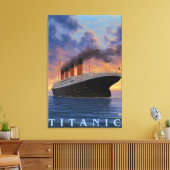 Titanic SceneWhite Star Line Canvas Afdruk (Insitu (Woonkamer))