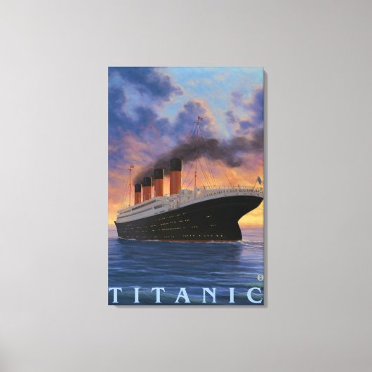 Titanic SceneWhite Star Line Canvas Afdruk (Voorkant)