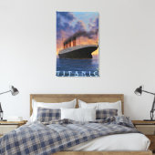 Titanic SceneWhite Star Line Canvas Afdruk (Insitu (Slaapkamer))
